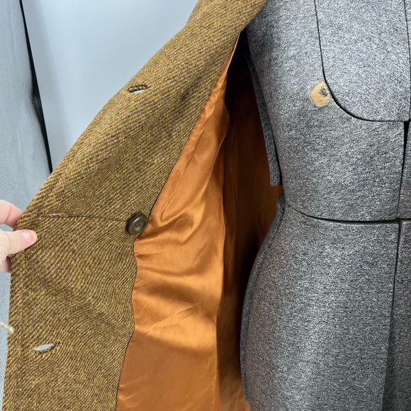Ken Whitmore, vintage 50s double breasted wool mid length coat 10/M - Picture 7 of 14